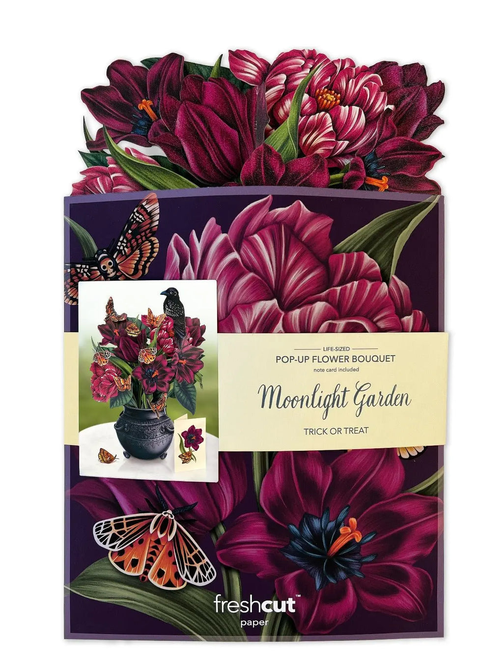 Freshcut Paper Moonlight Garden - Pop Up Greeting Card