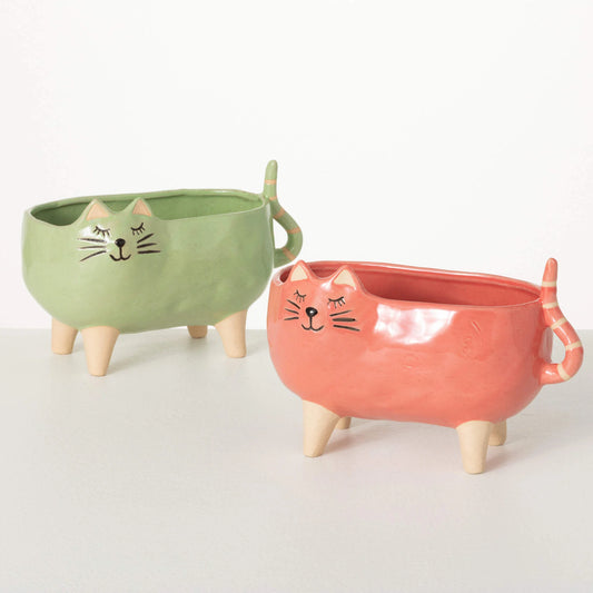 Purr-fect Cat Planter (2 colors)