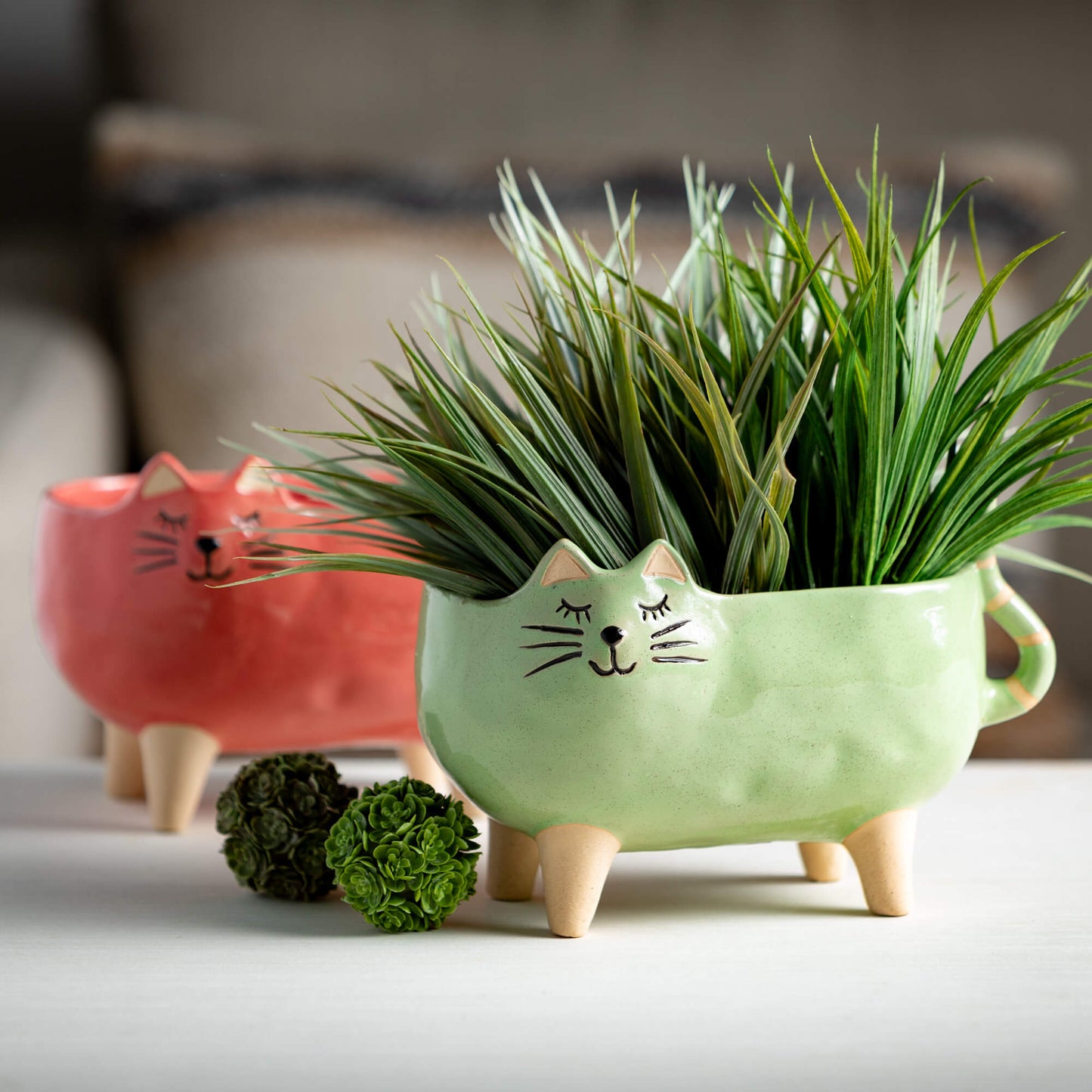 Purr-fect Cat Planter (2 colors)