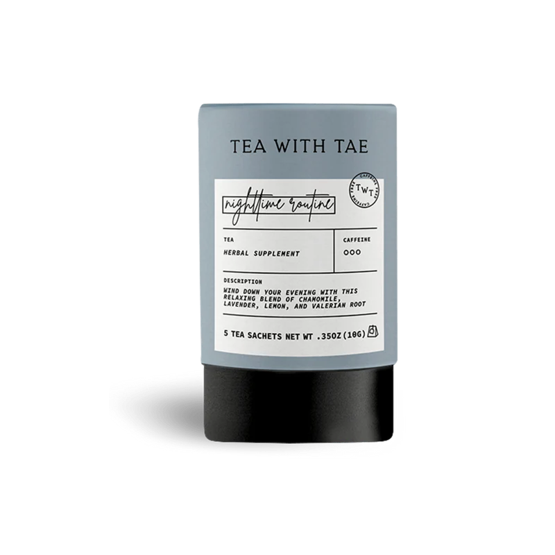 Tea with Tae - Nighttime Routine Tea Mini Tube Gift (5 tea bags)