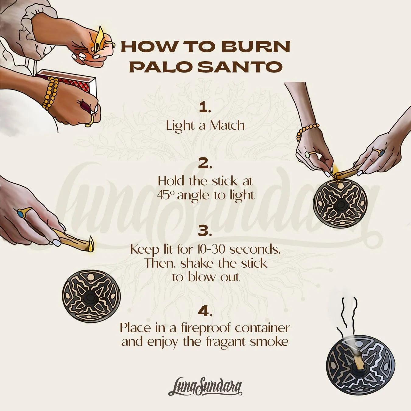 Luna Sundara - Palo Santo Smudging Sticks