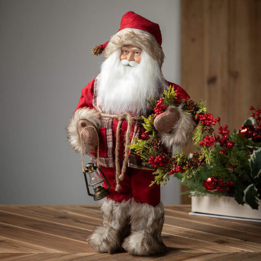 Santa w/ Wreath & Lantern