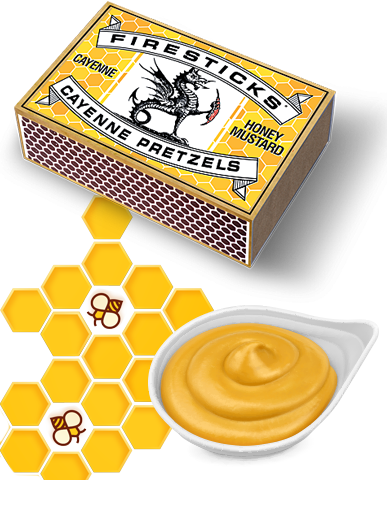 Firesticks - Cayenne Pretzels -Honey Mustard 4 oz Box