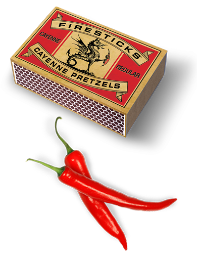 Firesticks - Cayenne Pretzels - Regular 4 oz Box