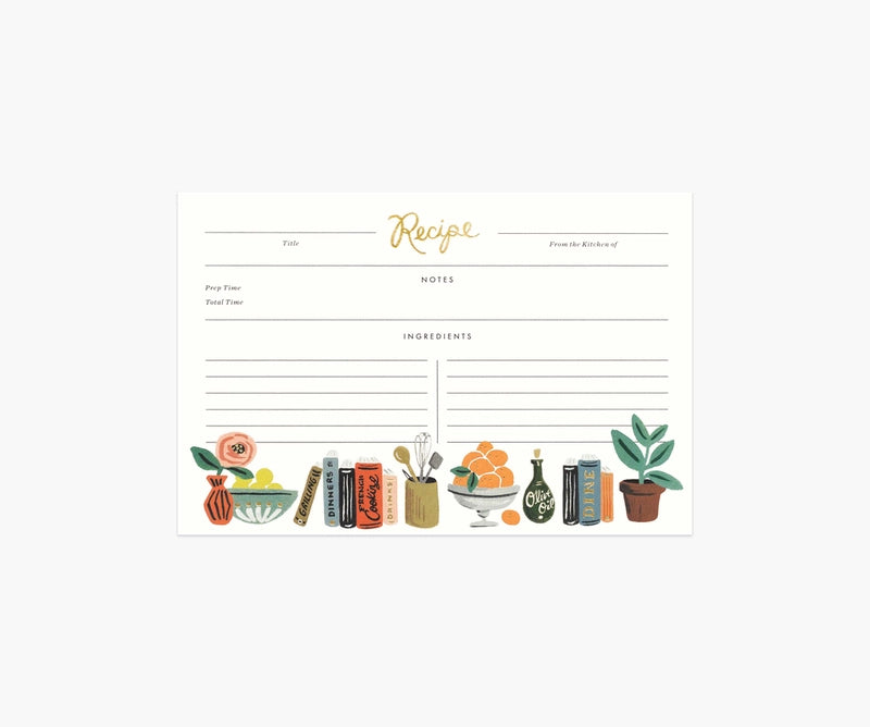 Rifle Paper Co. - Recipe Cards (2) Styles