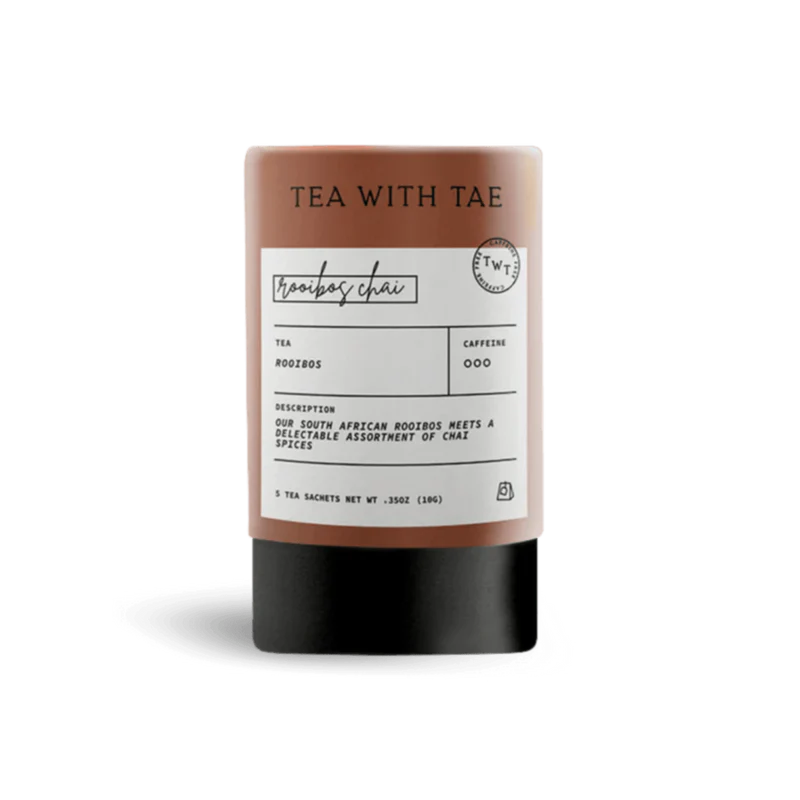 Tea with Tae - Rooibos Chai Tea Mini Tube Gift (5 tea bags)