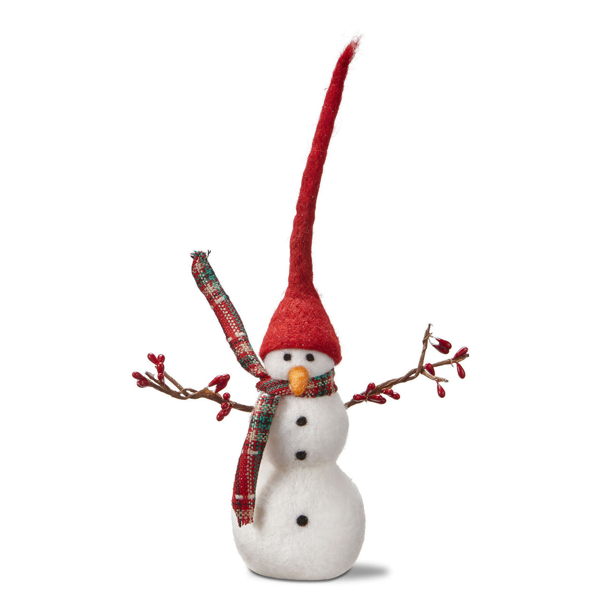 Snowman with Berry Branch Arms (2 Sizes)