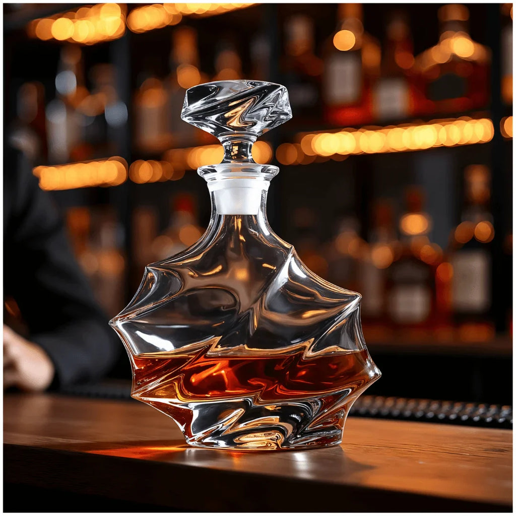 TsukiGlass - Storm Japanese Crystal Whisky Decanter