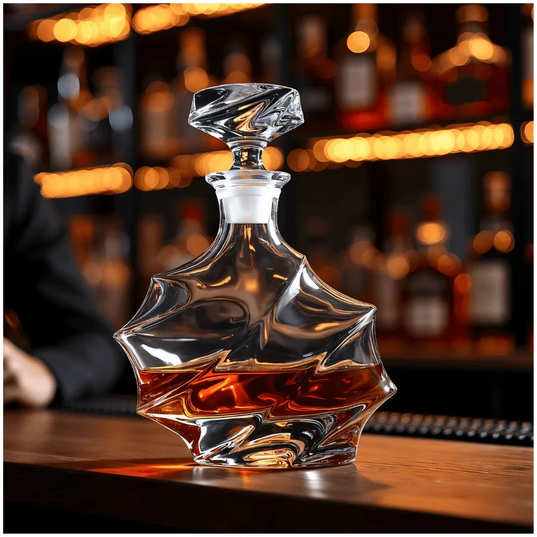 TsukiGlass - Storm Japanese Crystal Whisky Decanter