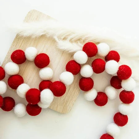 Creative Co-Op - Christmas Tree Wool Felt Garland