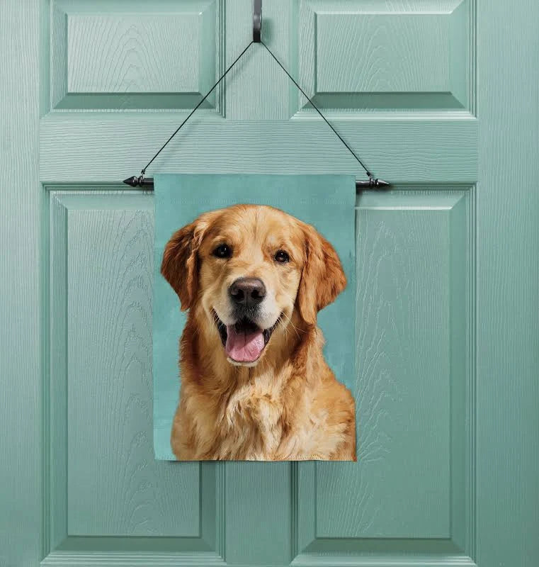 Pet Central Photo Dogs, Golden Retriever Suede Garden  Flag