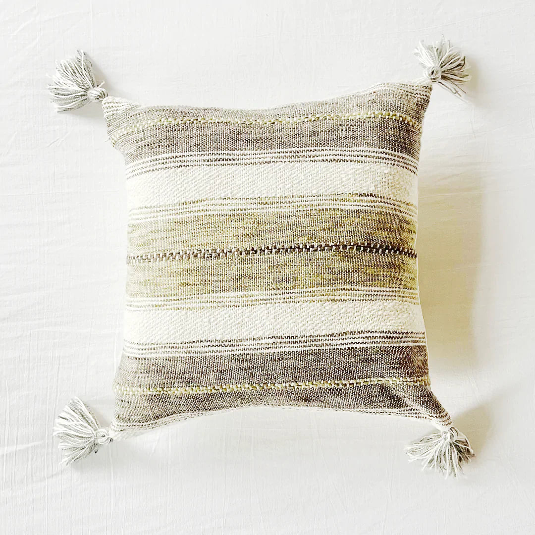 Patina Vie - Swedish Isles - Textured Striped Square Pillow