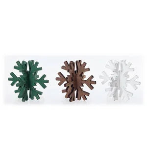 Green Snowflake 3 Dimensional