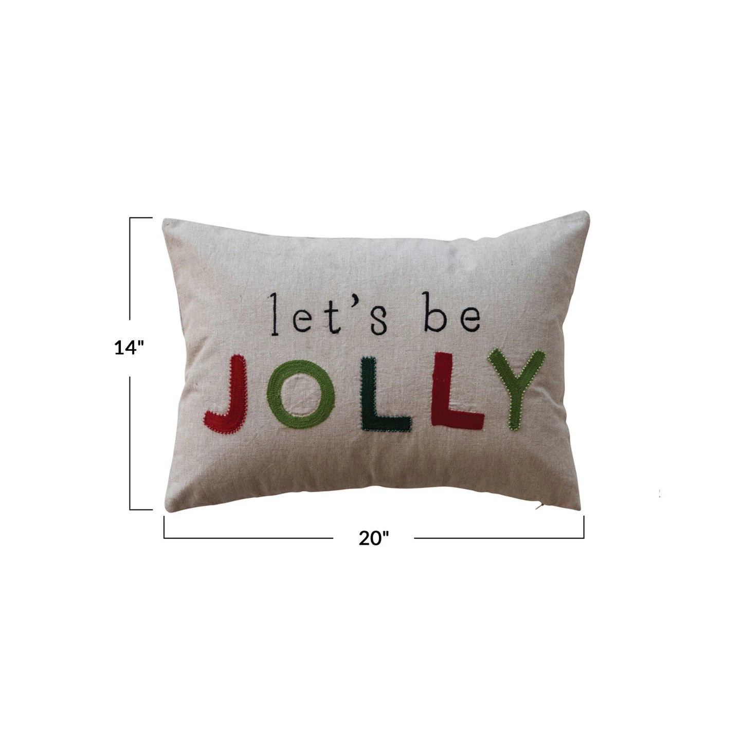 Let's Be Jolly Pillow