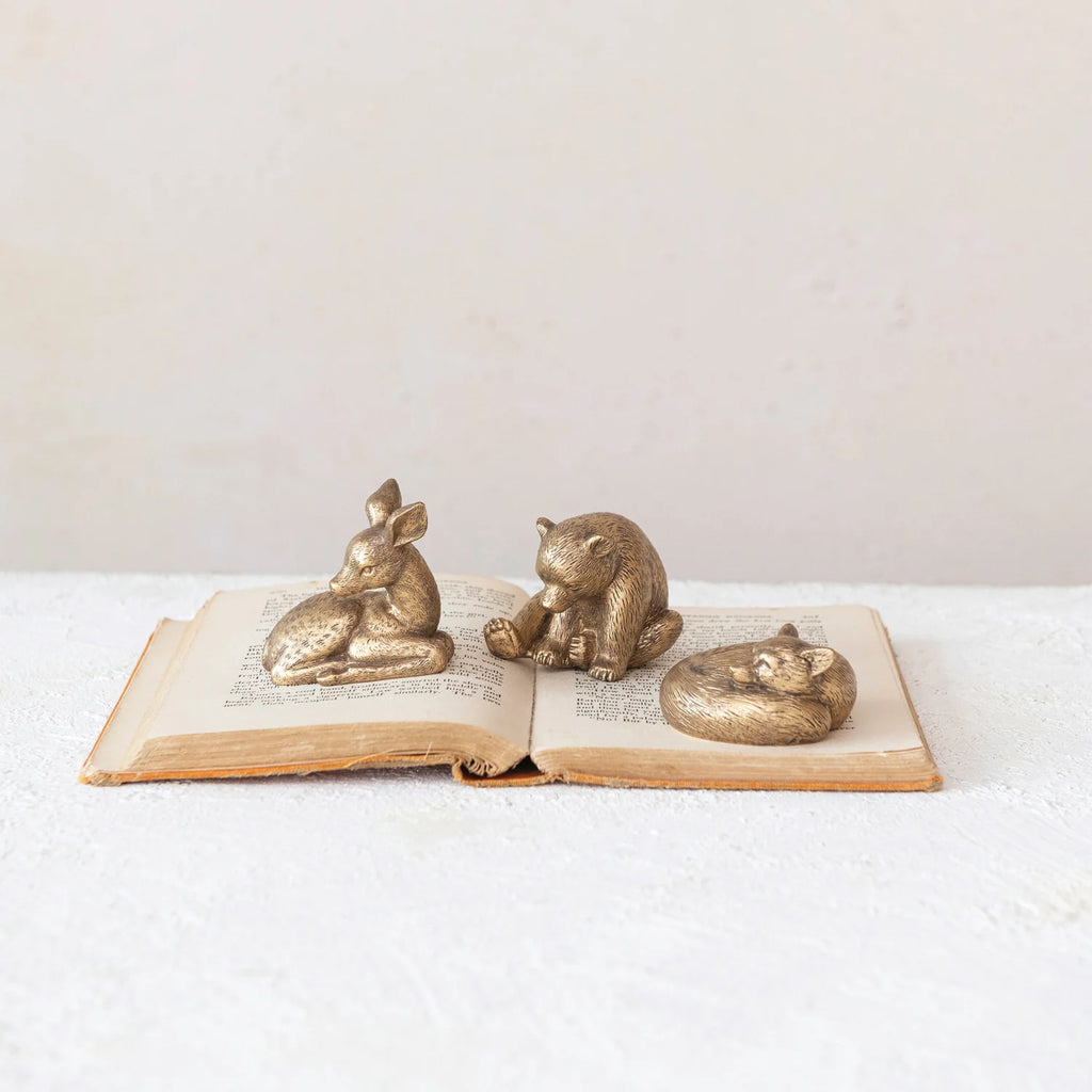 Creative Co-op - Resin Animal, antique Gold finish (3 styles)
