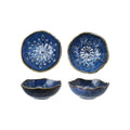 Creative Co-Op- Debossed Stoneware Organic Shaped Bowls