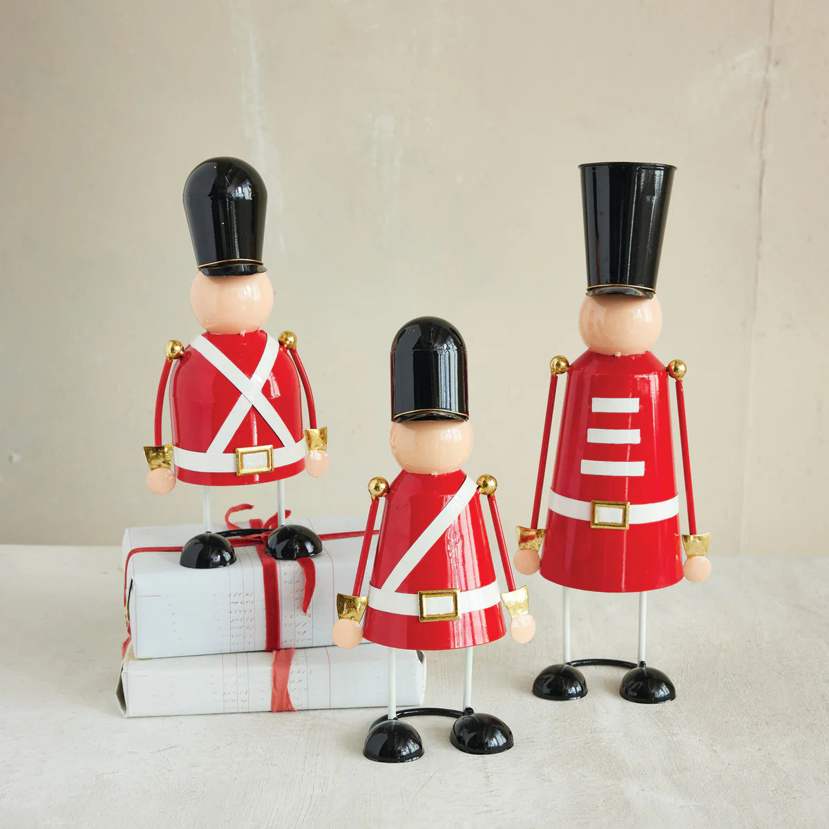 Creative Co-Op - Metal Soldier w/Spring (2 Sizes)