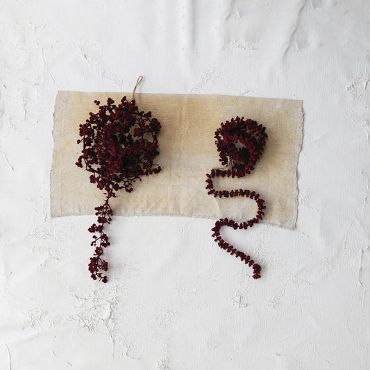 Flocked Foam Ball Garland