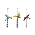 Creative Co-op - Ornament - Hand Painted Paper Mache Candy Cane