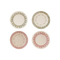 Creative Co-Op -Stoneware Plate with Pattern (4 Styles)